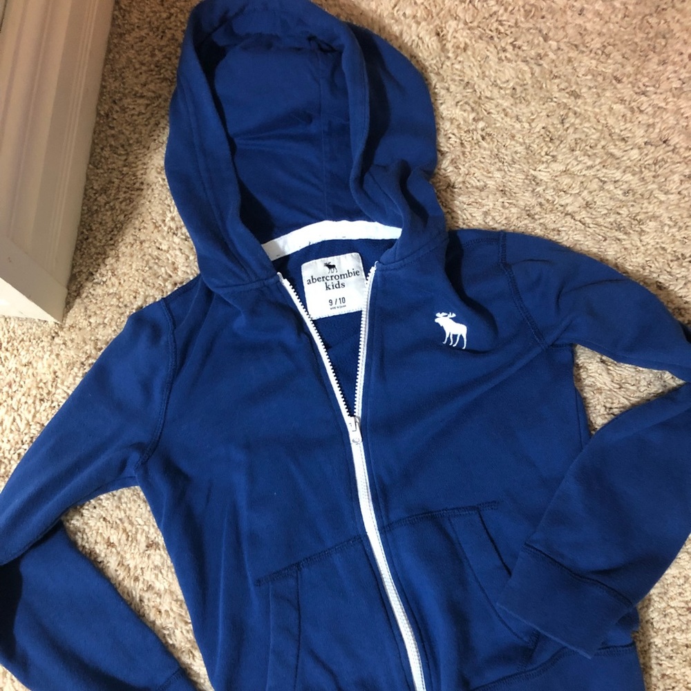 Abercrombie kids  Blue Zip Hoodie 9/10